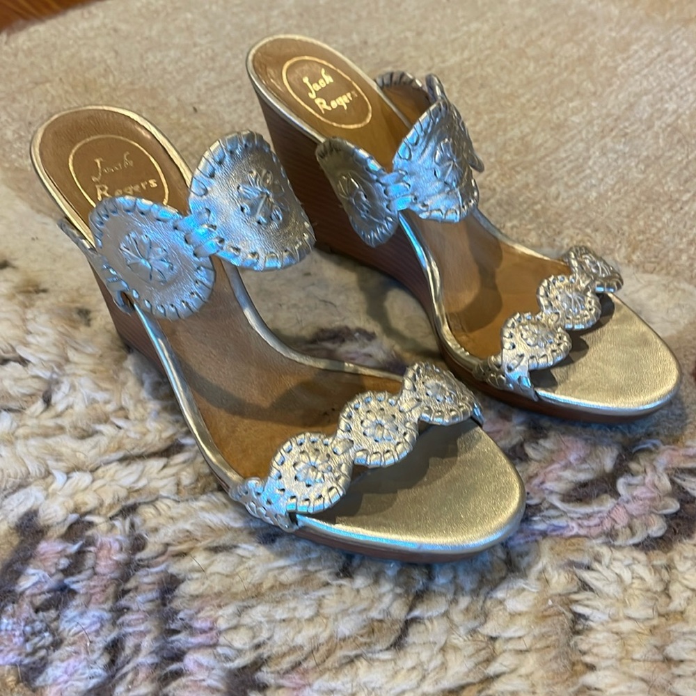 Jack Rogers wedge platform sandals size 8.5